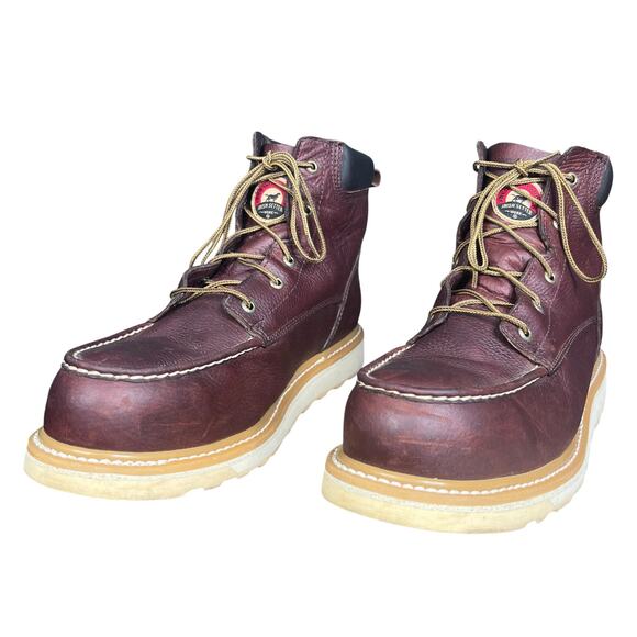Irish Setter By Red Wing Ashby 6” Brown Leather Safety Toe Work Boot Size US 14 main image 11